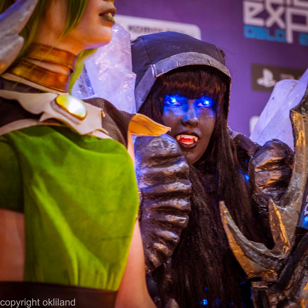 Bilde fra spillexpo i Lillestrøm cosplay