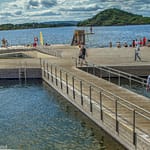 Bilde av Espen Leinæs og Dag Nordby på Sørenga Sjøbad