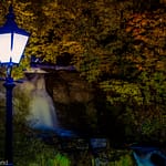 Kveldsbilde fossen utenfor Wallmans Grunerløkka Ørjan Liland kveldsbilder akerselva