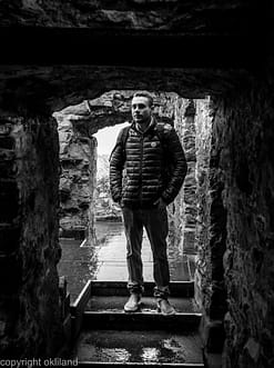 bilde svart hvitt Urquhart Castle Dag Ivar Nordby Skottland Ørjan Liland