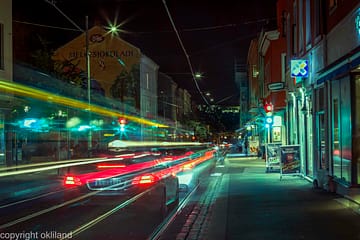Lysmaling og HDR bilde av Freiaveggen på Grunerløkka i Oslo av Ørjan Liland