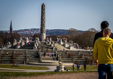 Frognerparken og monolitten Bilder Oslo Frognerparken
