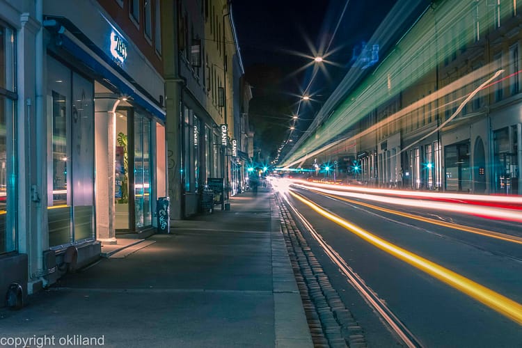 Lysmaling og HDR bilde Grunerløkka i Oslo av Ørjan Liland